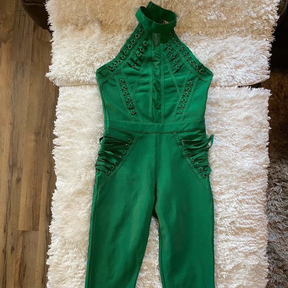 Green jumpsuit